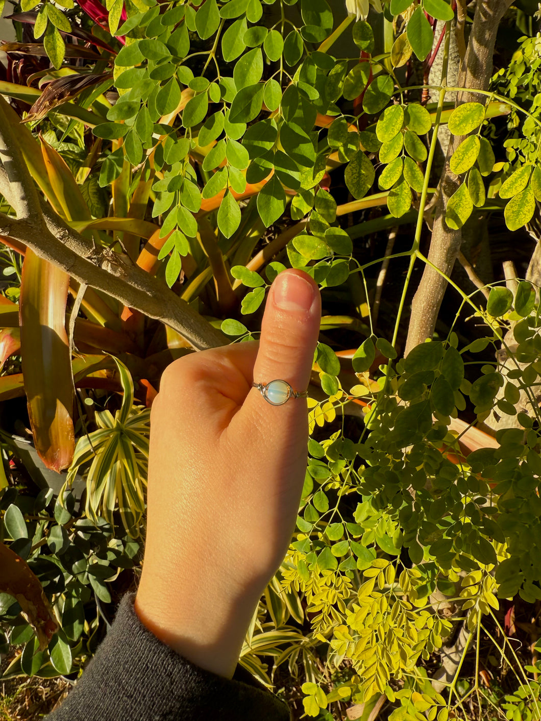 Opalite Wrapped Ring