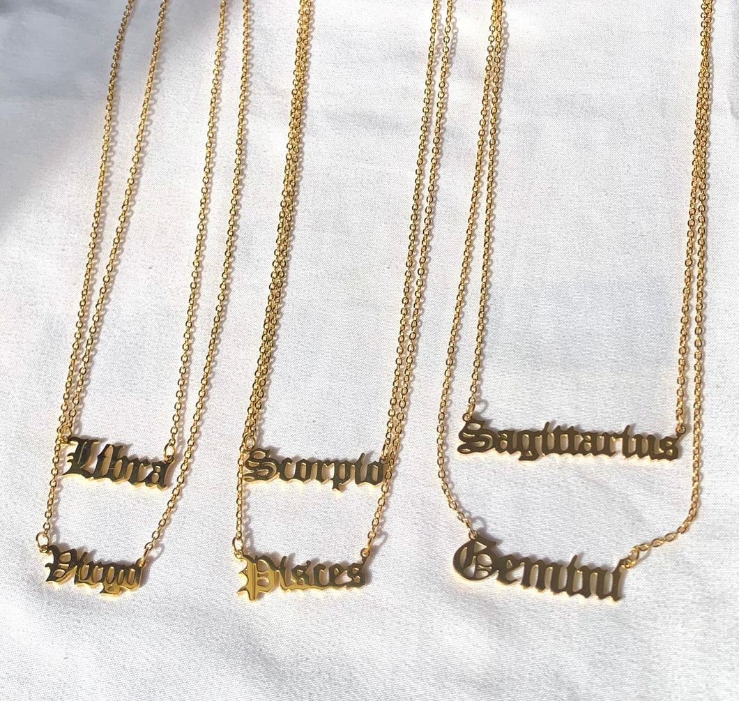 Zodiac Sign Necklaces